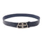 BALENCIAGA SHW Belt 570370.4611 Calfskin Leather Navy