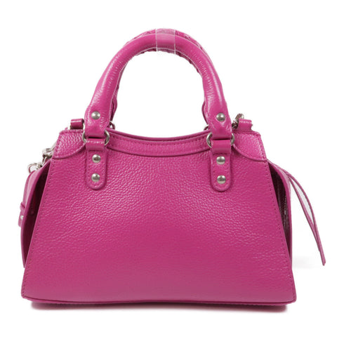 BALENCIAGA SHW Neo Classic City Mini 2 Way Shoulder Bag 638524 Calfskin Pink