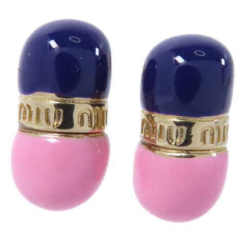 Miu Miu Earrings Accessories PVC Metal Pink/Blue