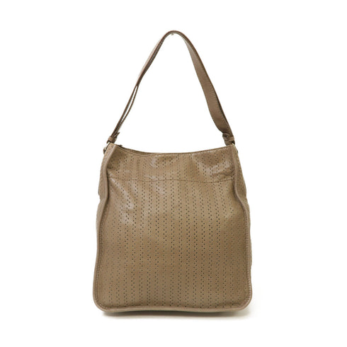Chloe SHW Shoulder Bag Calfskin Leather Greige