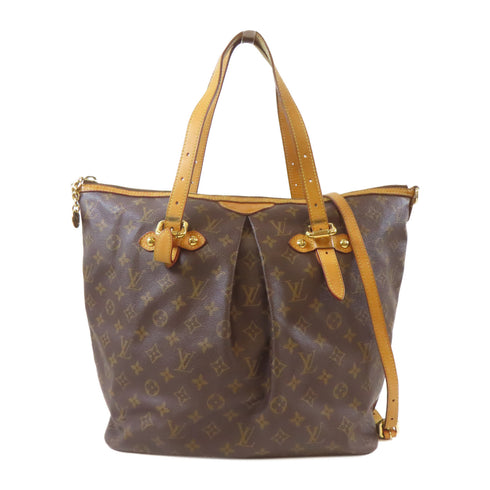 LOUIS VUITTON LV GHW Palermo GM 2 Way Shoulder Bag M40146 Monogram Brown
