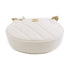 CHANEL Quilted CC GHW Pouch Chain Clutch AP3943 Leather White