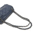 CHANEL Quilted CC SHW Chain Shoulder Bag Calfskin Leather Blue v4