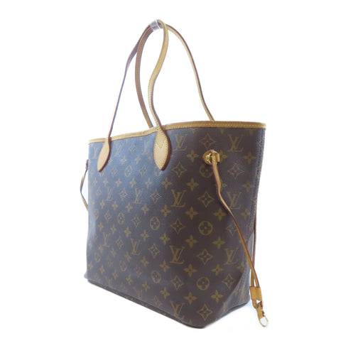 LOUIS VUITTON LV GHW Neverfull MM Shoulder Bag Handbag Monogram Brown
