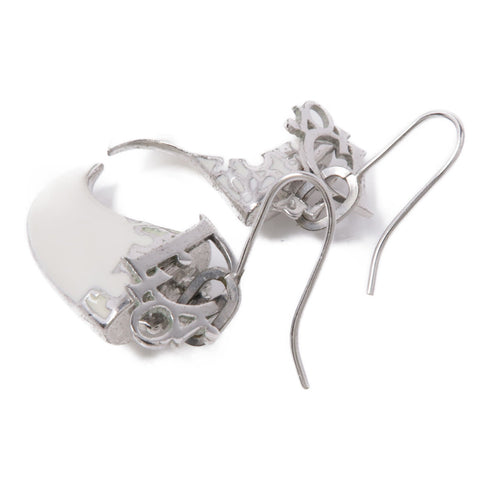 Dior Earrings Accessories PVC/Metal White/Silver