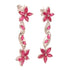 JEWELRY Ruby Diamond Earrings 18K White Gold v1