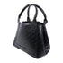 BALENCIAGA SHW Navy Cabas Logo Tote Bag 339933 Calfskin Leather Black