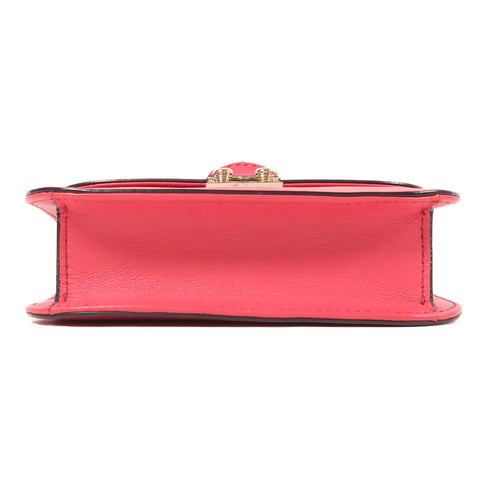 Valentino GHW Chain Shoulder Bag Leather Rose Pink