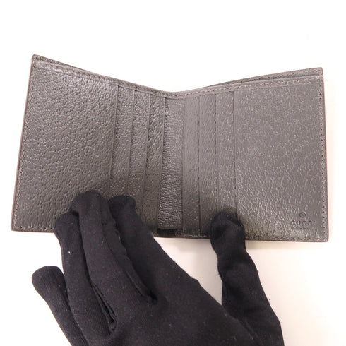 GUCCI GG SHW Ophidia Wallet 732016 Coated Canvas Leather Gray