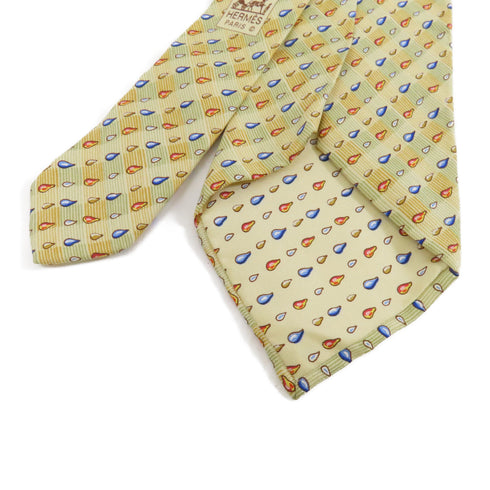 HERMES Tie Silk Yellow v1