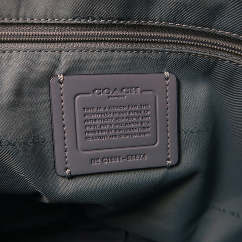 COACH SHW 2 Way Shoulder Bag Handbag Calfskin Leather Blue