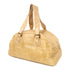 CHANEL CC Shoulder Bag Quilted Calfskin Leather Beige