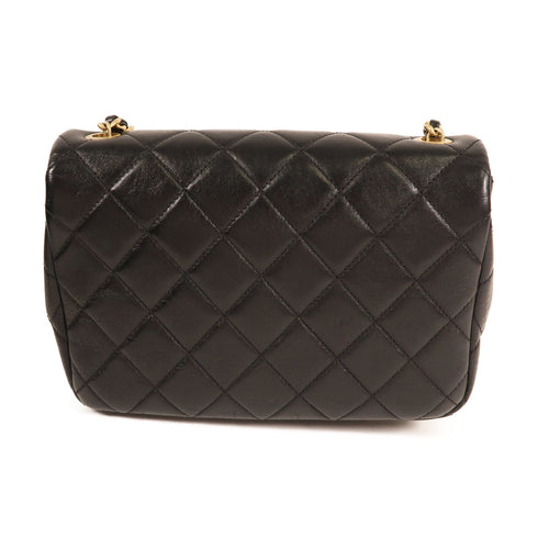 CHANEL CC GHW Chain Shoulder Bag Calfskin Leather