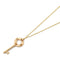 TIFFANY&CO Atlas Key 4P Diamond Necklace 18K Rose Gold 5.3g