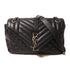SAINT LAURENT YSL Shoulder Bag Calfskin Leather Black