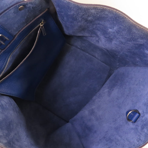 CELINE Small Big Bag With Long Strap Shoulder Bag Handbag Calfskin Leather Blue