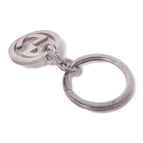 GUCCI GG Double G Key Ring 925 Sterling Silver