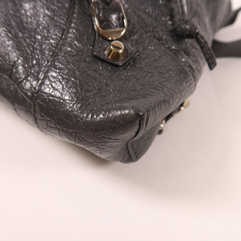 BALENCIAGA SHW Backpack Rucksack 399344 Calfskin Leather Gray Grey