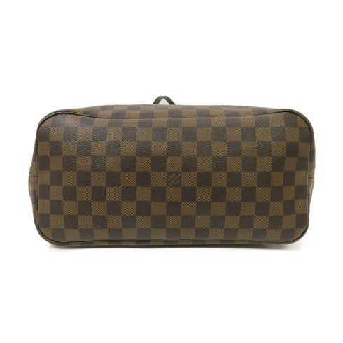 LOUIS VUITTON LV GHW Neverfull MM Tote Shoulder Bag N51105 Damier Ebene Brown v1