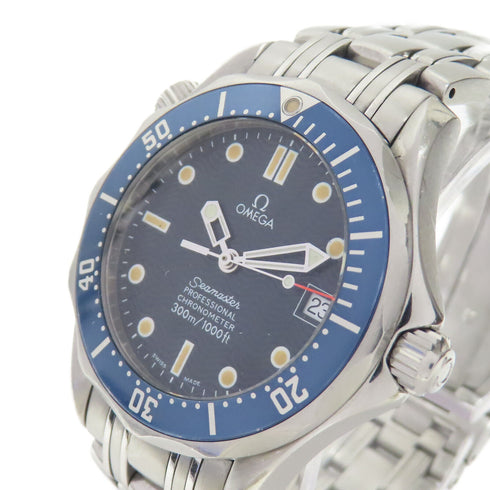 OMEGA Seamaster Automatic Watch 25518000 Stainless Steel Blue