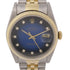 ROLEX Datejust 36mm 16233SG Automatic Watch 18K YG Stainless Steel Diamond Blue