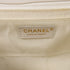 CHANEL Herringbone CC GHW Chain Shoulder Bag Calfskin Leather White