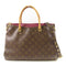 LOUIS VUITTON LV GHW Pallas 2way Shoulder Bag Monogram Brown Red