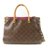 LOUIS VUITTON LV GHW Pallas 2way Shoulder Bag Monogram Brown Red