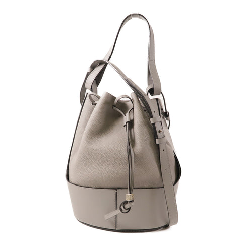 LOEWE SHW Balloon Medium 2 Way Shoulder Bag Handbag Calfskin Leather