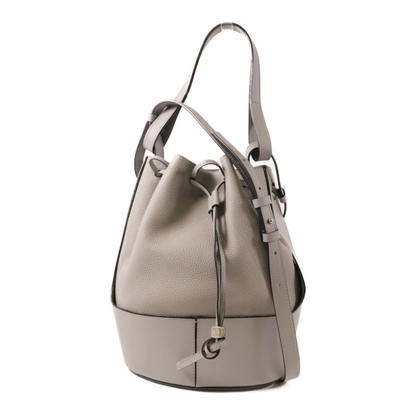 LOEWE SHW Balloon Medium 2 Way Shoulder Bag Handbag Calfskin Leather