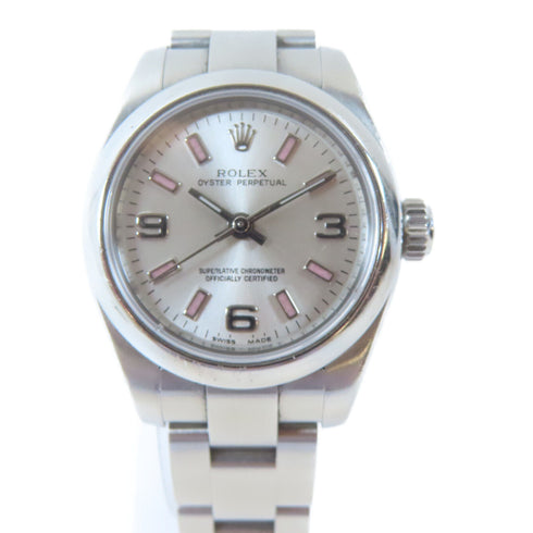ROLEX Oyster Perpetual 26 Automatic Watch 176200/09YR Stainless Steel Silver