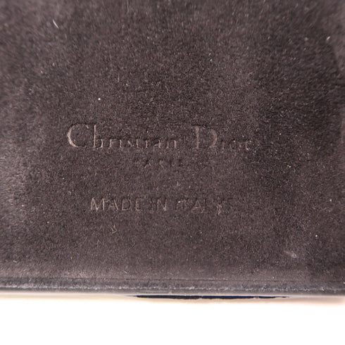 Christian Dior CD GHW iphone 10 Case Lambskin Leather Black