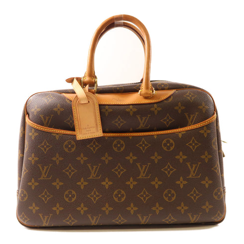 LOUIS VUITTON LV GHW Deauville Handbag M47270 Monogram Brown v2
