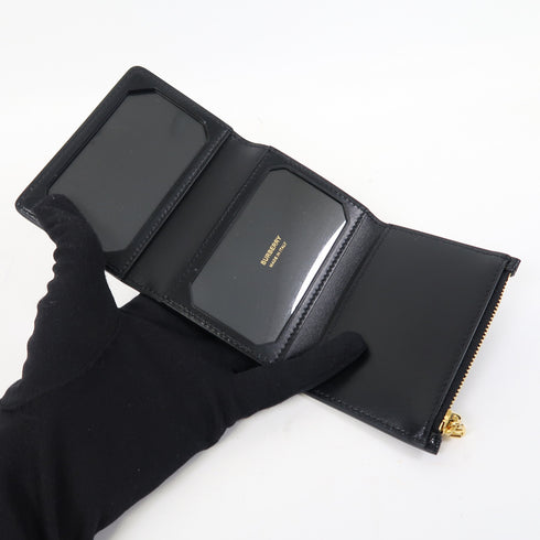 BURBERRY GHW Card Case/Card Holder Calfskin Leather Black