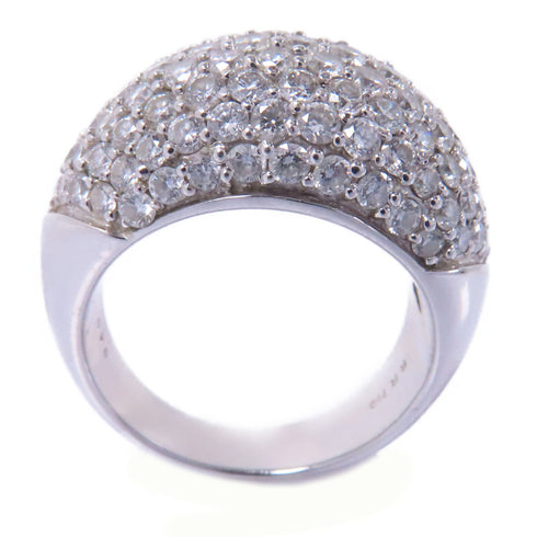 FINE JEWELRY 3.40ct Diamond Ring Accessories US#7.5 18K White Gold