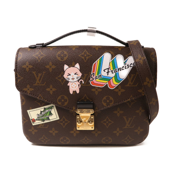 LOUIS VUITTON LV GHW Pochette Metis MM 2 Way Shoulder Bag Monogram Brown