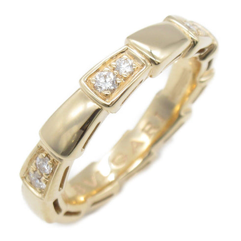 BVLGARI Serpenti Viper Diamond Ring 18K Pink Gold Bvlgari#47/US#4