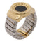 BVLGARI BLV Tubogas Ring US#4.5 18K Yellow Gold Stainless Steel
