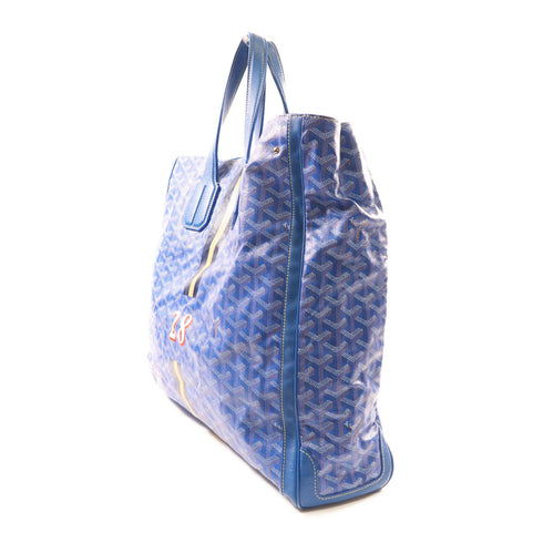 GOYARD SHW 2Way Shoulder Tote Bag Coated Canvas Blue