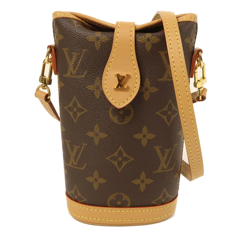 LOUIS VUITTON LV GHW Fold Me Pouch Shoulder Bag M80874 Monogram Brown