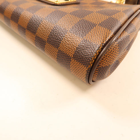 LOUIS VUITTON LV GHW Eva 2 Way Shoulder Bag N55213 Damier Brown v2