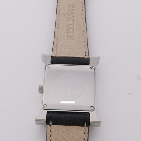 Hermes Heuer H Quartz Watch HH1.210 Leather Orange