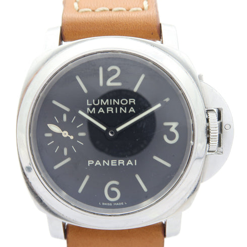 PANERAI Luminor Marina Hand Volume Watch Pam00111 Stainless Steel Black