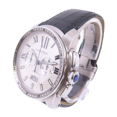 CARTIER Calibre de Automatic Watch Stainless Steel W7100046 Silver