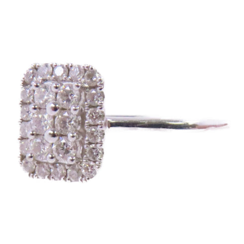 FINE JEWELRY 0.49ct Diamond Ring US#9.75 18K White Gold