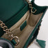 GUCCI GG GHW Mini Emily Chain Shoulder Bag 369622 Calfskin Leather Green