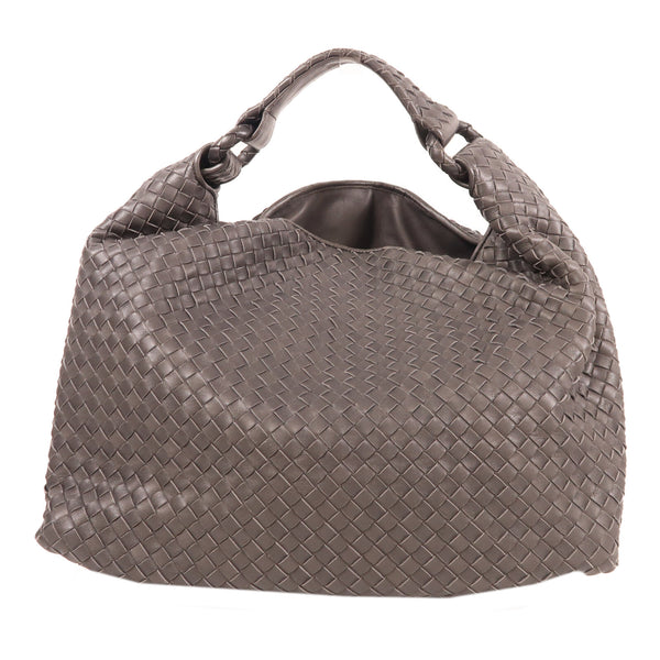 BOTTEGA VENETA BV Shoulder Bag Calfskin Leather Grey