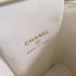 CHANEL CC GHW Vanity Case Chain Shoulder Bag Calfskin Leather White