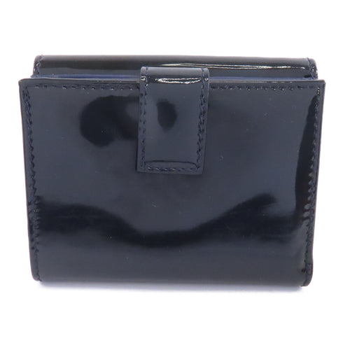 Salvatore Ferragamo SHW Wallet Patent Leather Blue