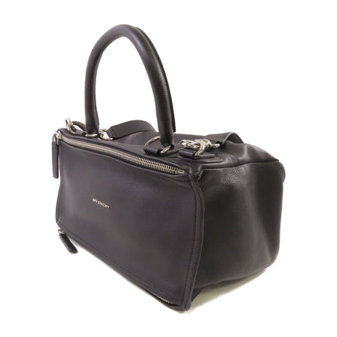 GIVENCHY SHW Pandora Handbag Shoulder Bag Calfskin Leather Black